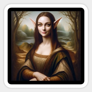 Mona Elf: The Enigmatic Helper Sticker